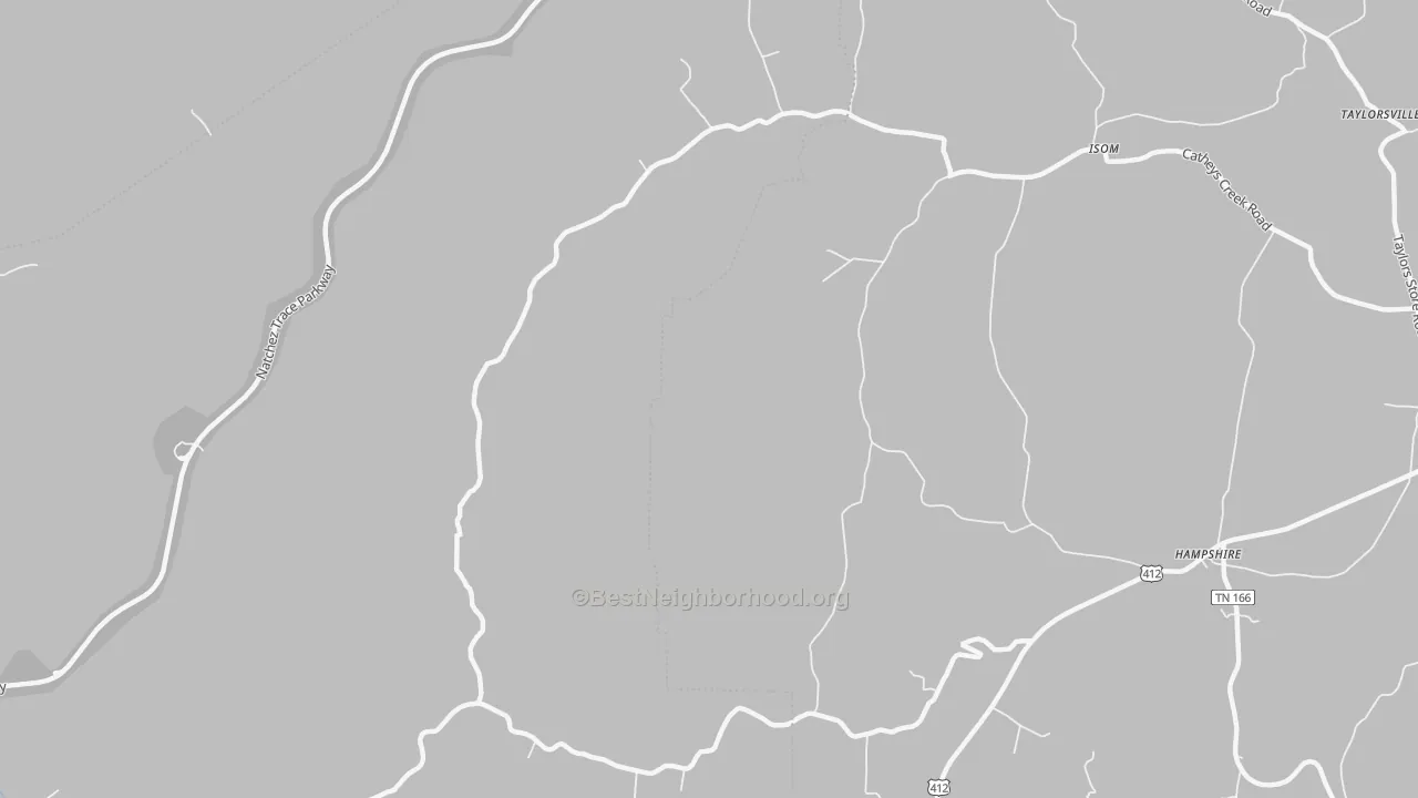 Transit Grade map of Isom, TN