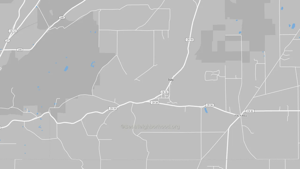 Transit Grade map of Italy, NY