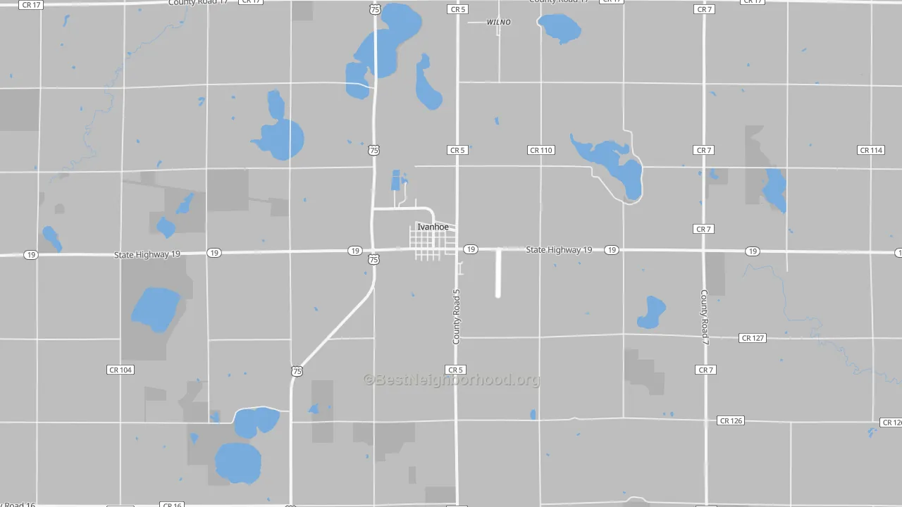 Transit Grade map of Ivanhoe, MN