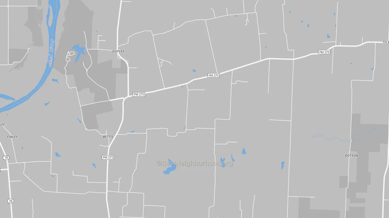 Transit Grade map of Ivanhoe, TX