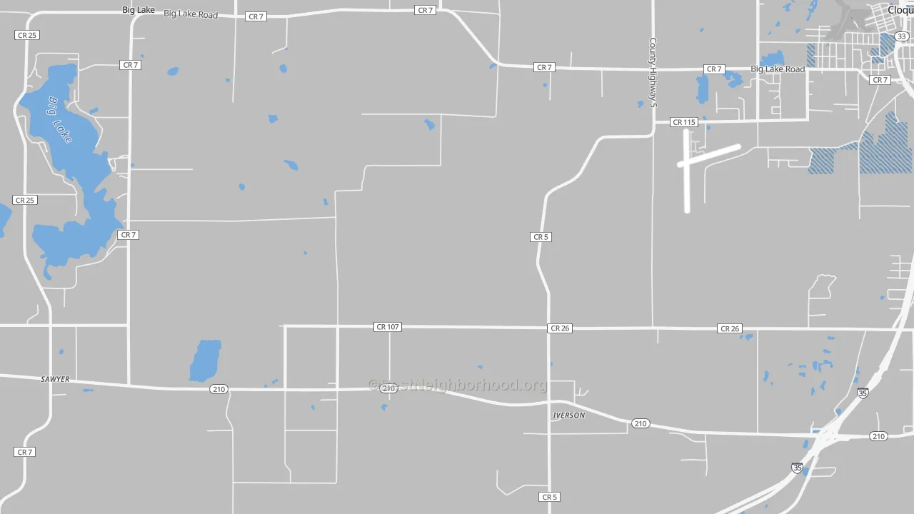 Transit Grade map of Iverson, MN