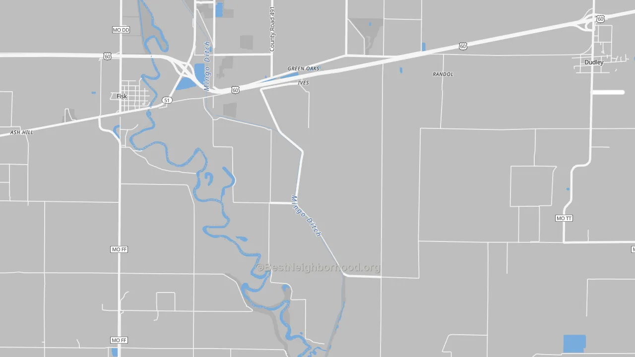 Transit Grade map of Ives, MO