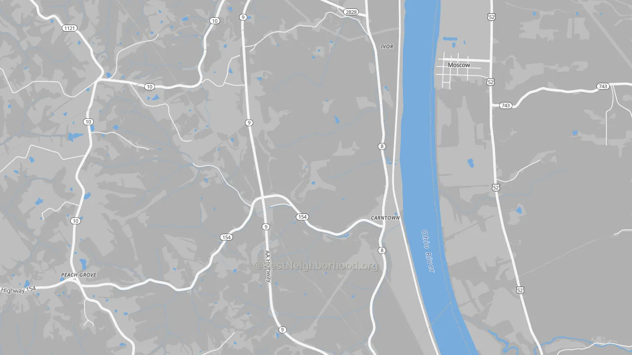 Transit Grade map of Ivor, KY