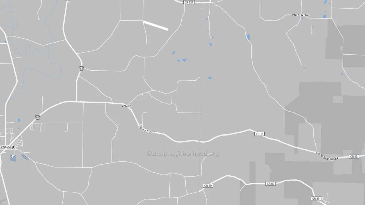 Transit Grade map of Ivory, NY