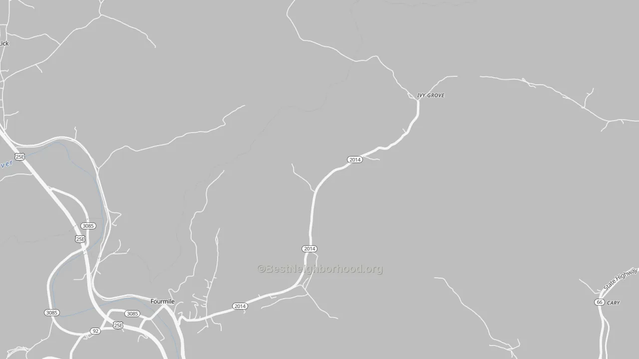 Transit Grade map of Ivy Grove, KY