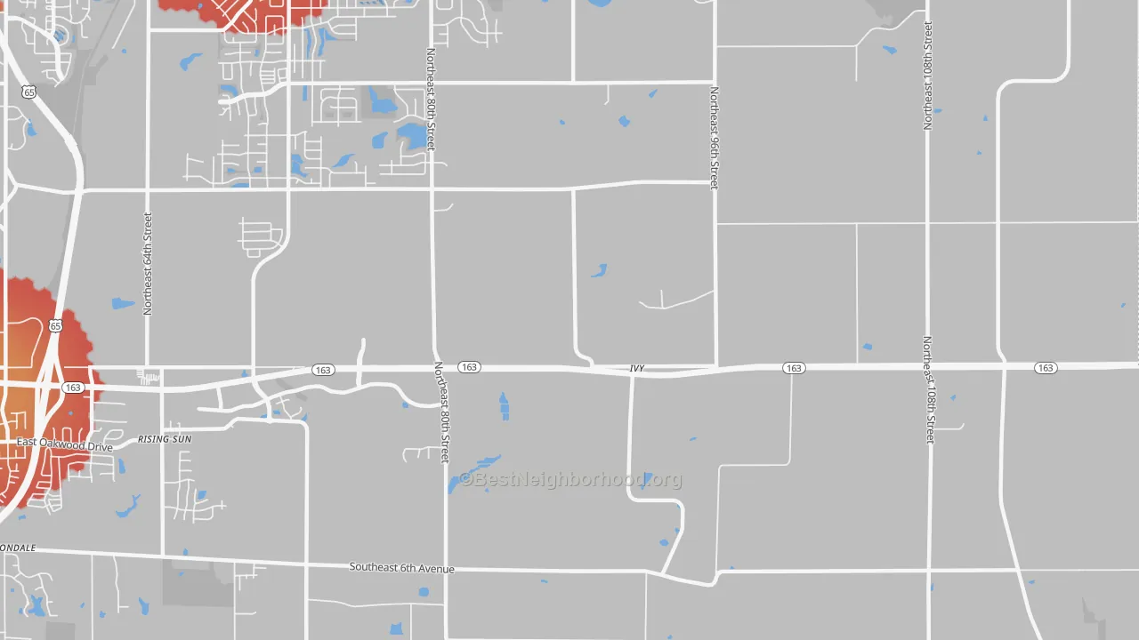 Transit Grade map of Ivy, IA