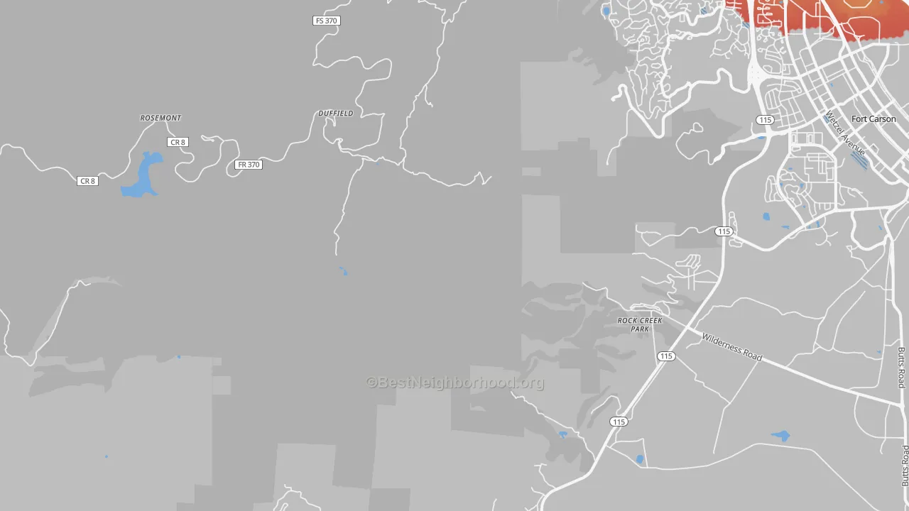 Transit Grade map of Ivywild, CO