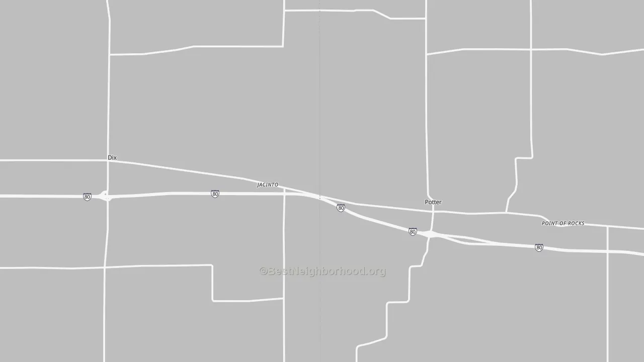 Transit Grade map of Jacinto, NE