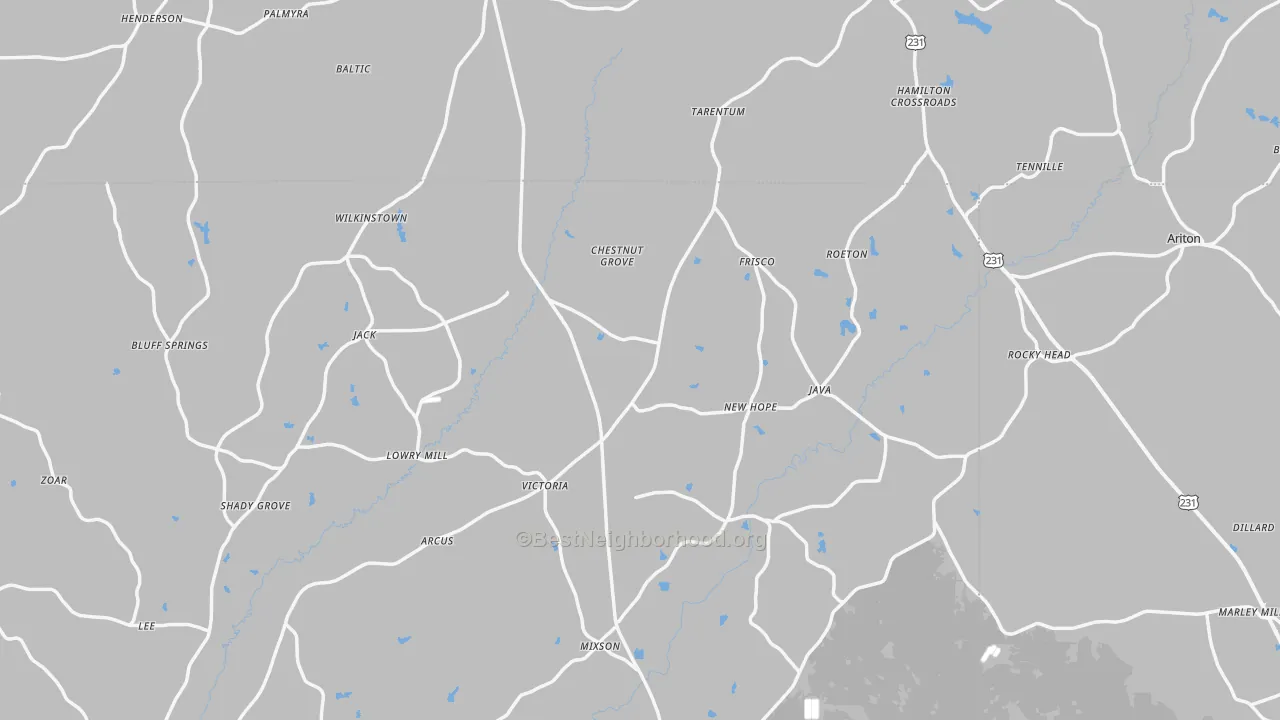 Transit Grade map of Jack, AL