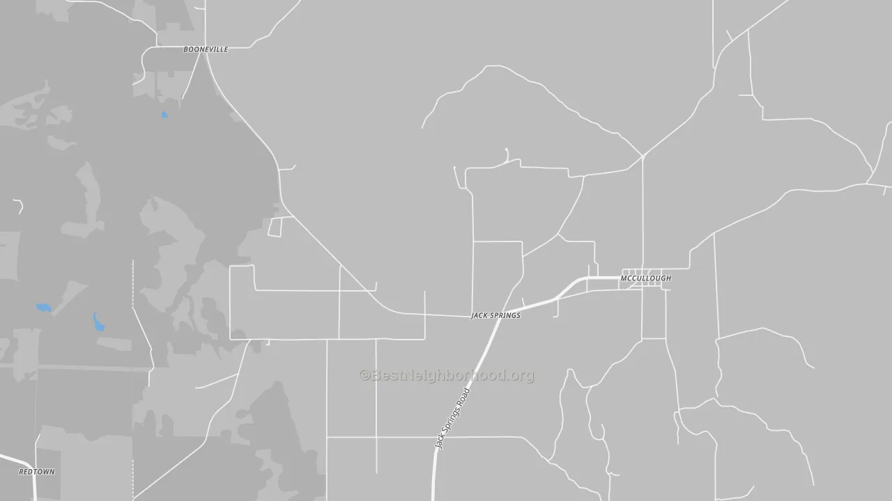 Transit Grade map of Jack Springs, AL