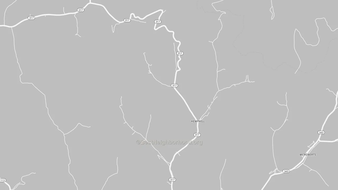 Transit Grade map of Jackhorn, KY