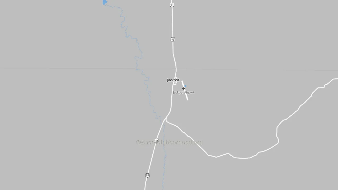 Transit Grade map of Jackpot, NV