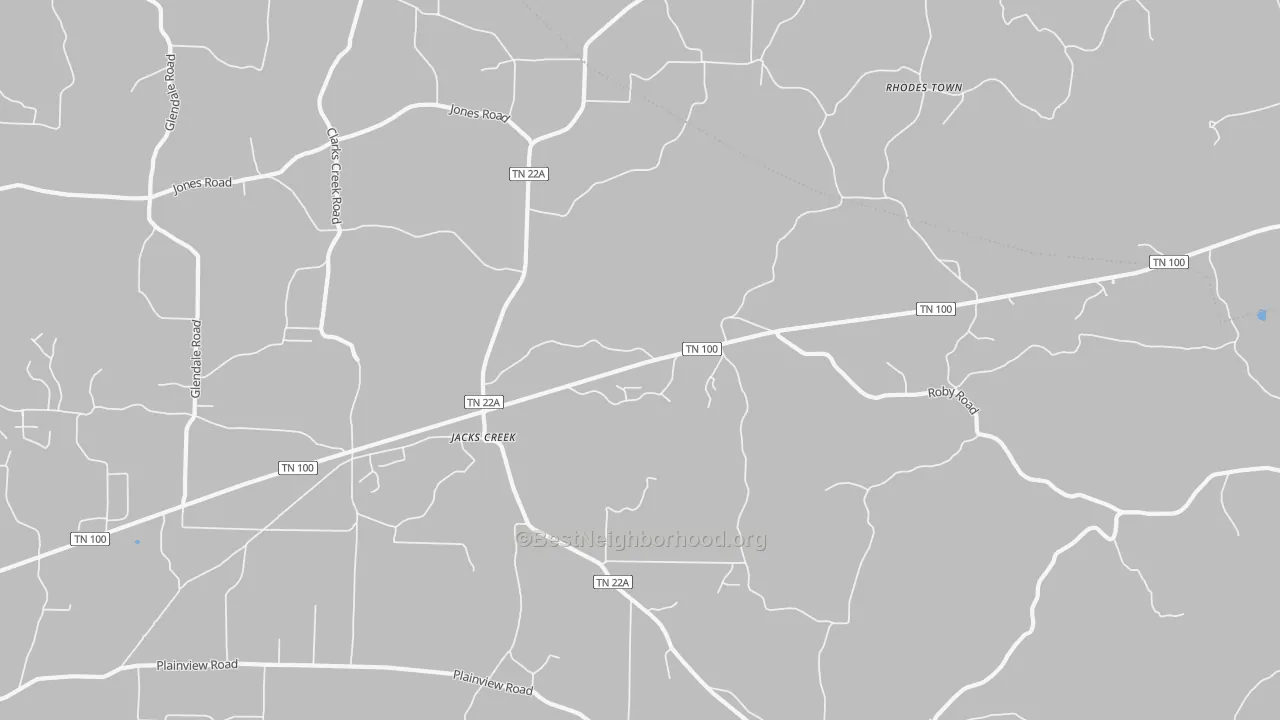 Transit Grade map of Jacks Creek, TN