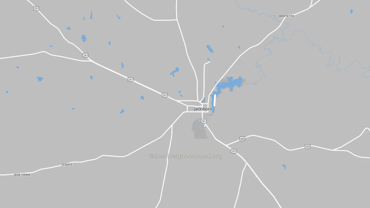 Transit Grade map of Jacksboro, TX