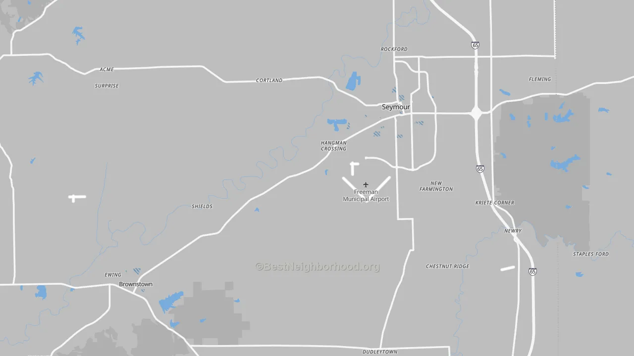 Transit Grade map of Jackson County, IN