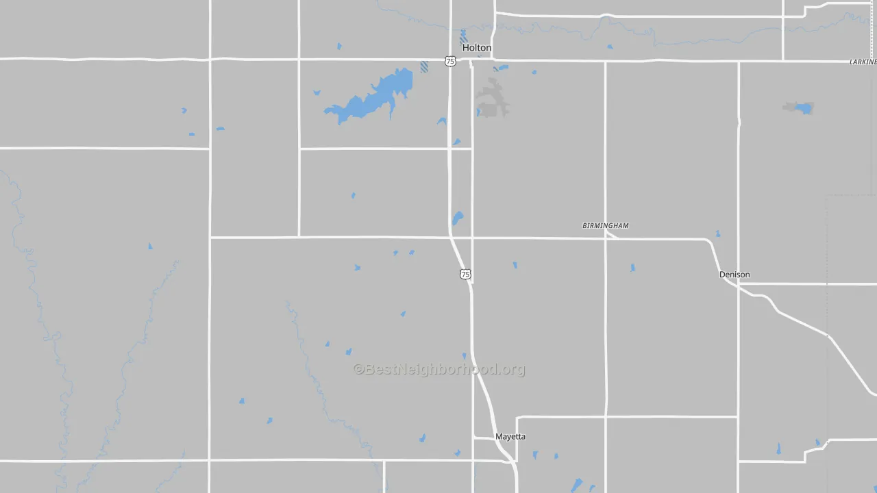 Transit Grade map of Jackson County, KS