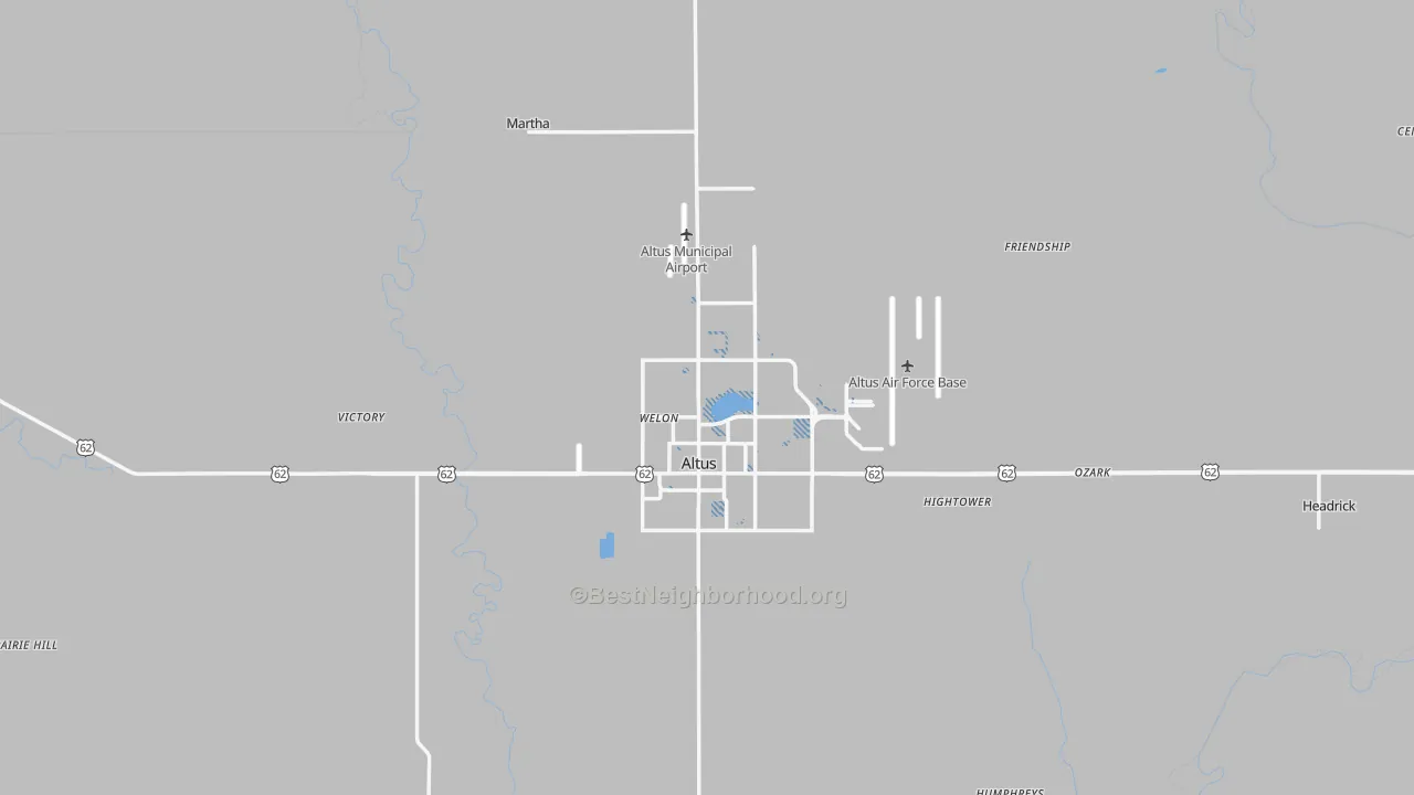 Transit Grade map of Jackson County, OK