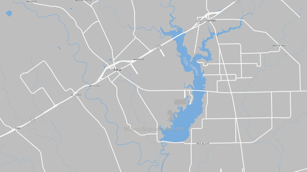 Transit Grade map of Jackson County, TX