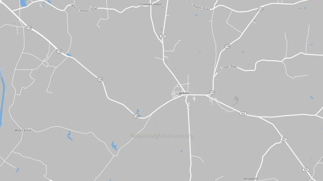 Transit Grade map of Jackson, NC