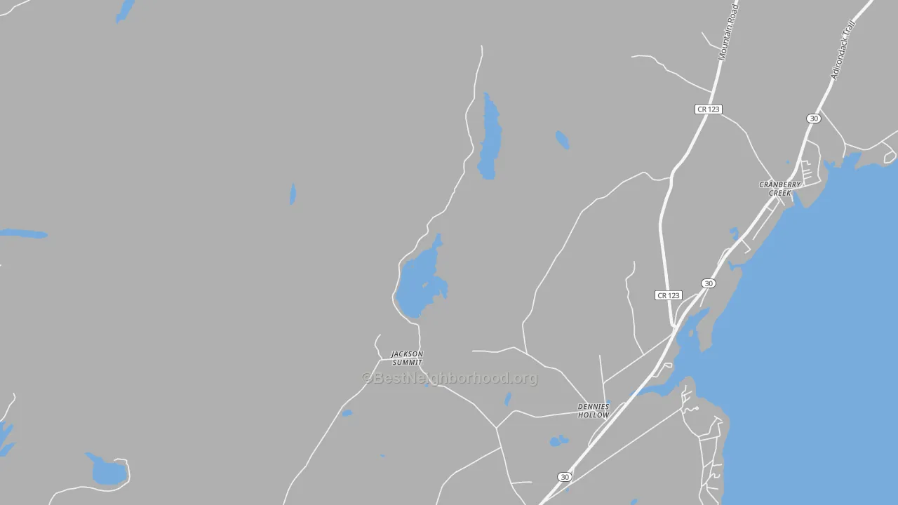 Transit Grade map of Jackson Summit, NY