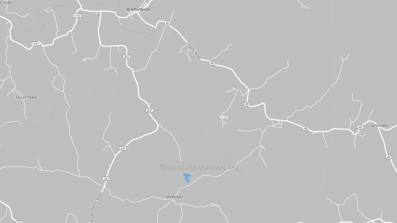 Transit Grade map of Jacktown, KY