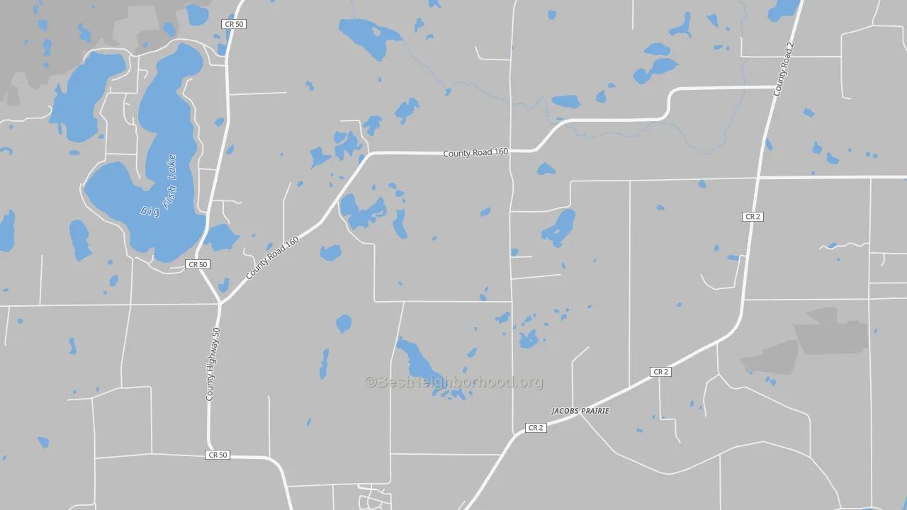 Transit Grade map of Jacobs Prairie, MN