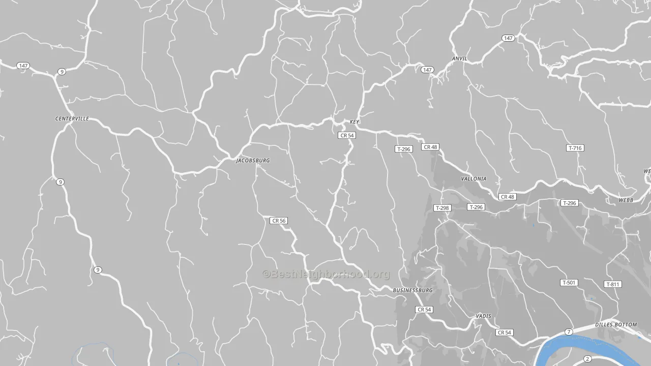 Transit Grade map of Jacobsburg, OH