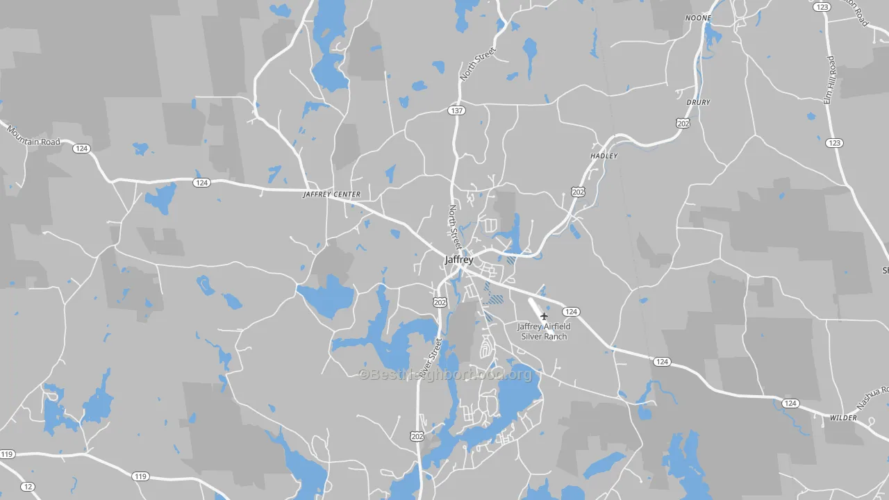 Transit Grade map of Jaffrey, NH