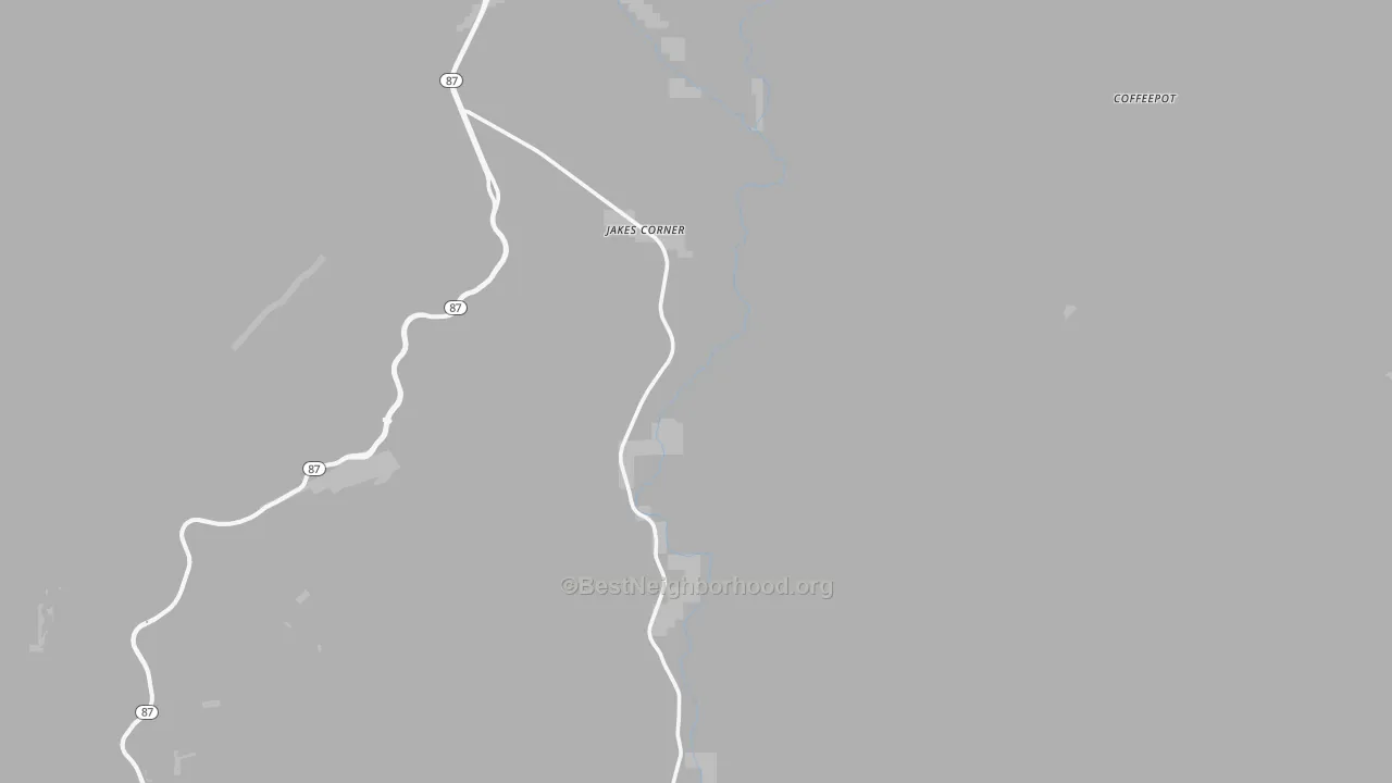 Transit Grade map of Jakes Corner, AZ