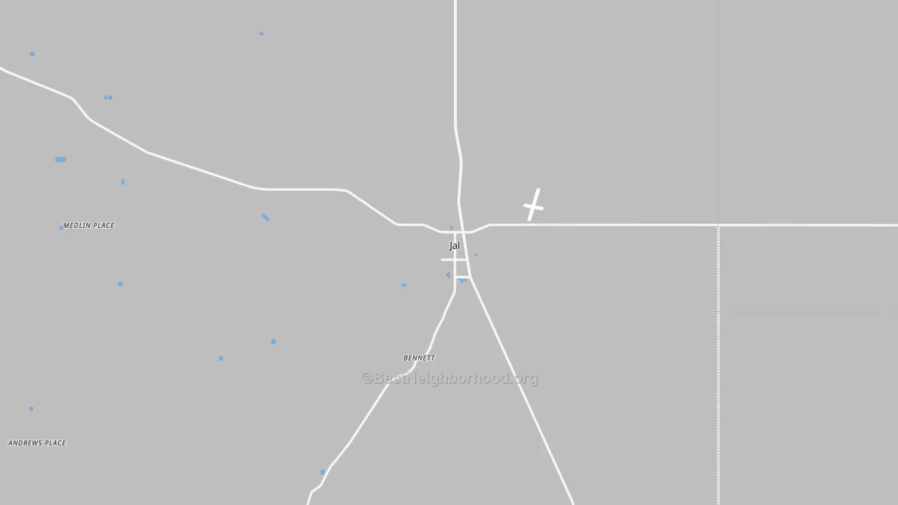 Transit Grade map of Jal, NM