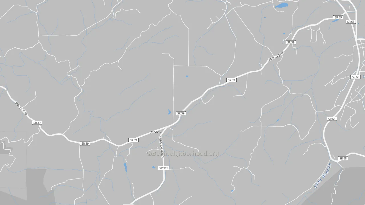 Transit Grade map of Jalapa, TN