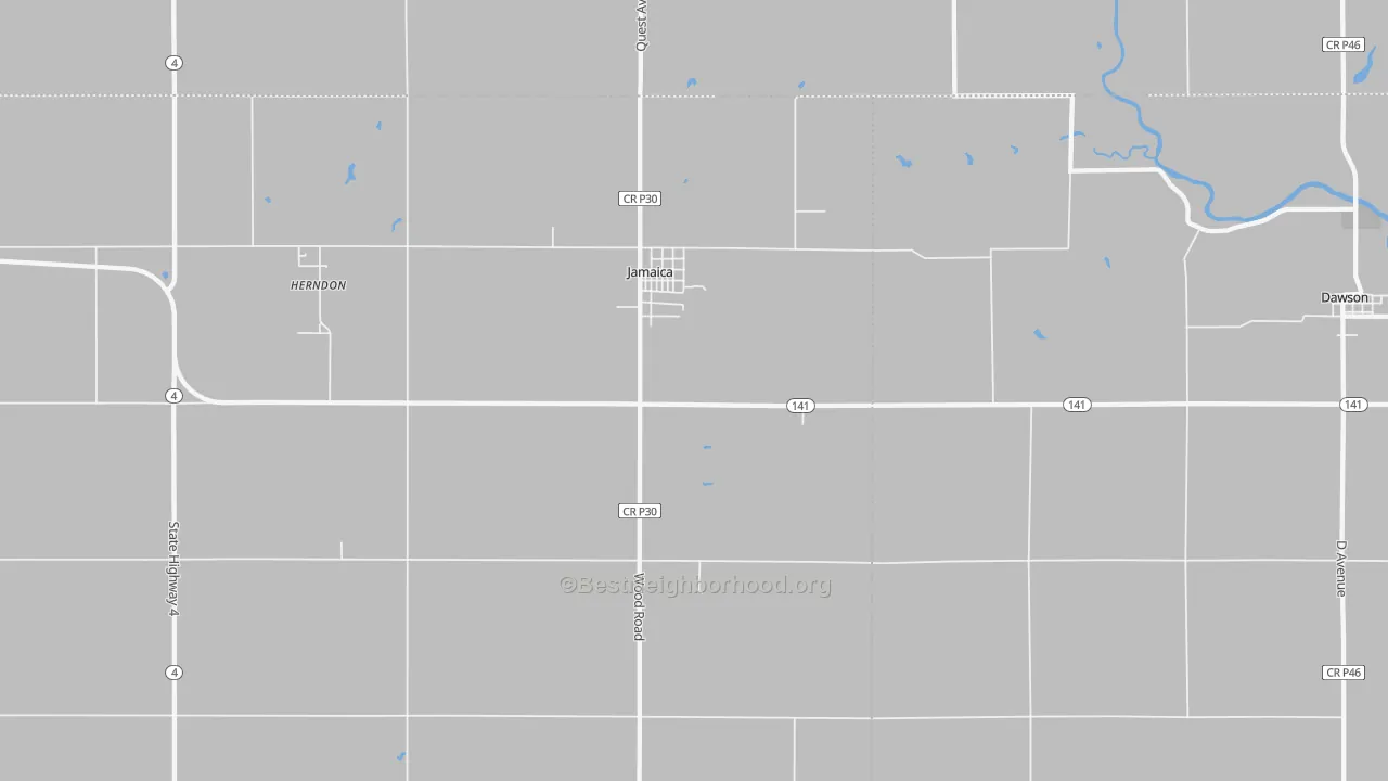 Transit Grade map of Jamaica, IA