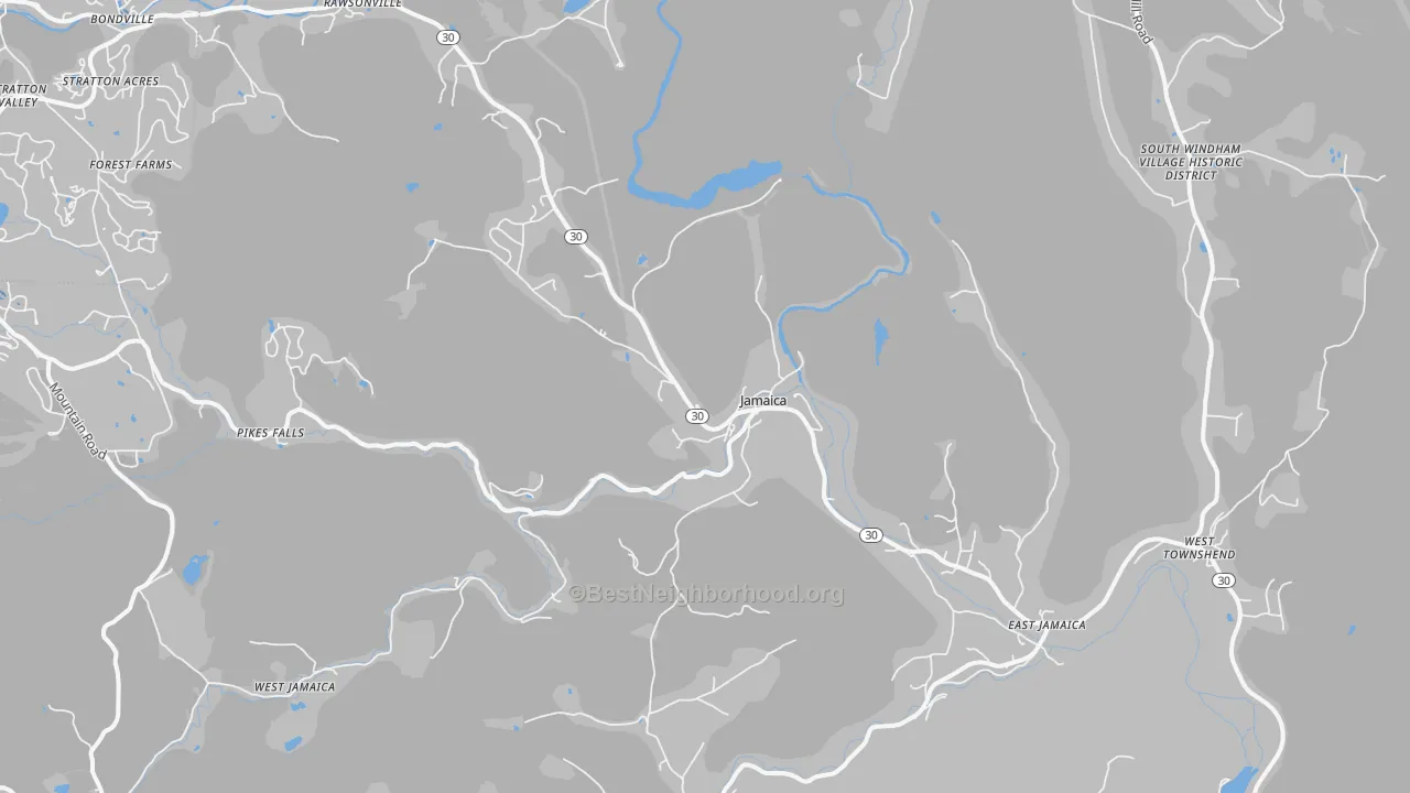 Transit Grade map of Jamaica, VT
