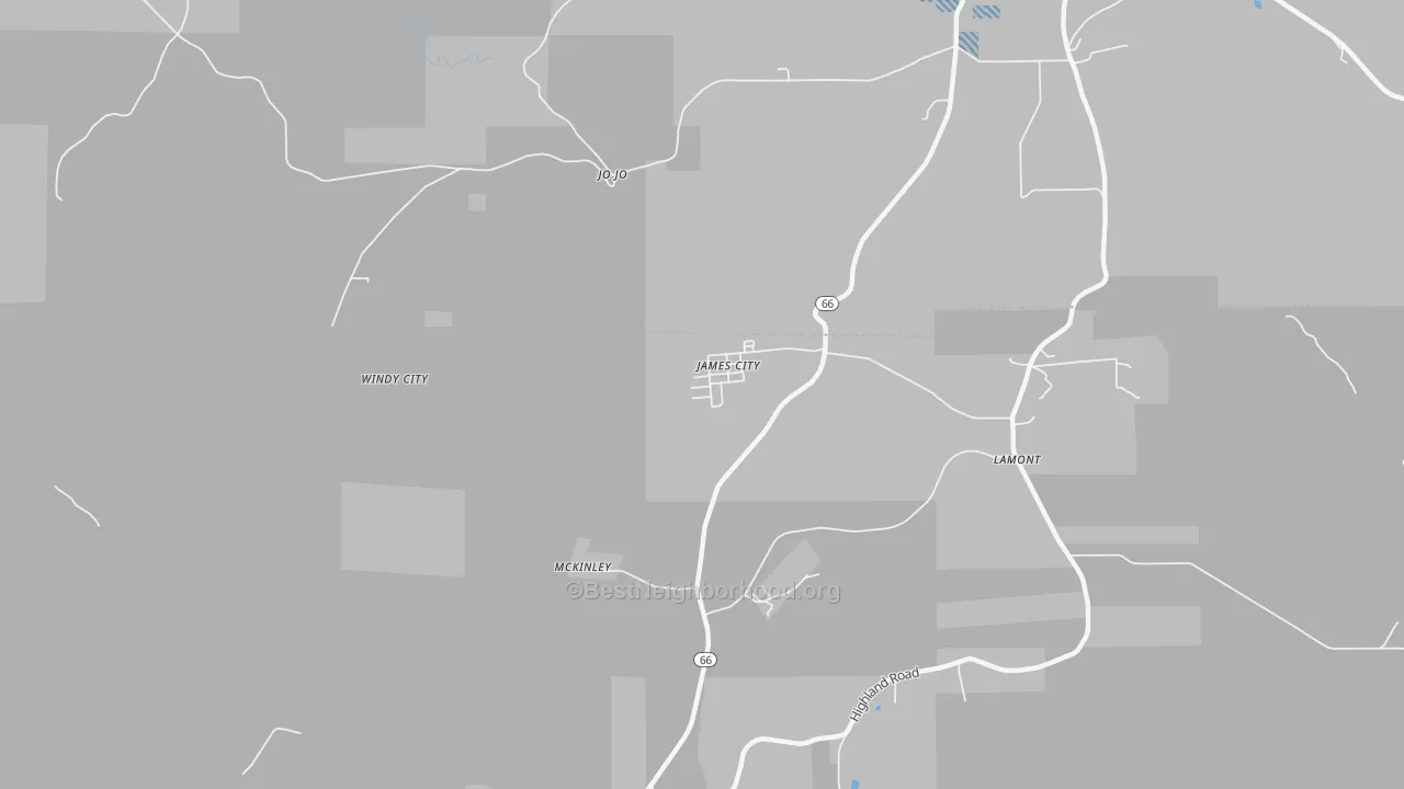 Transit Grade map of James City, PA