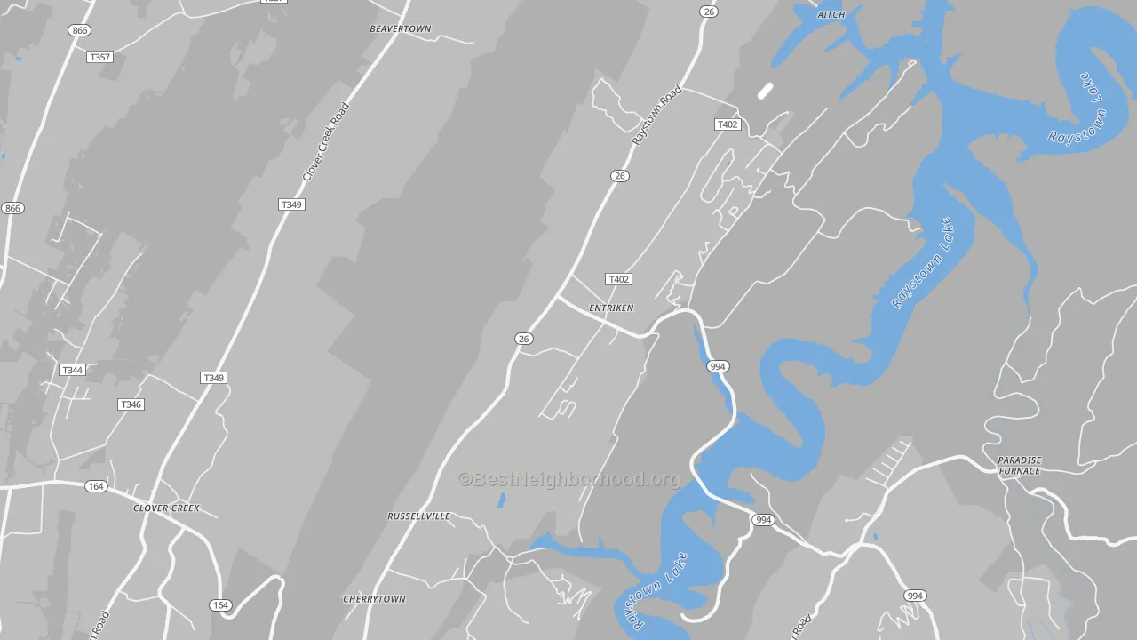 Transit Grade map of James Creek, PA
