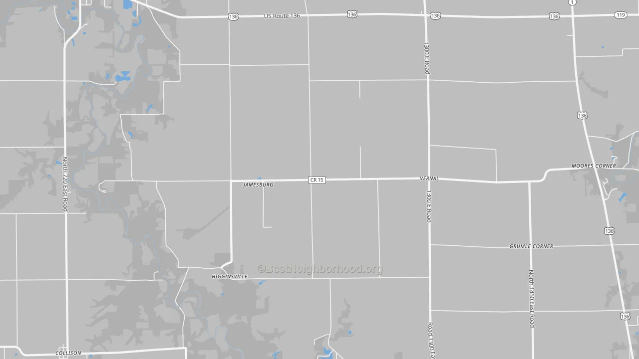 Transit Grade map of Jamesburg, IL