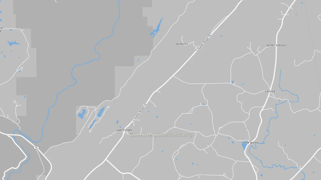 Transit Grade map of Jamestown, AL
