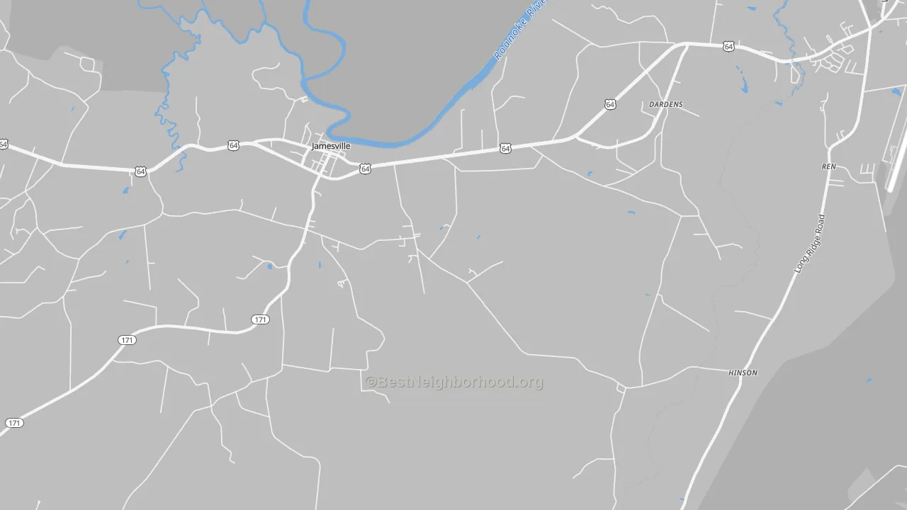 Transit Grade map of Jamesville, NC