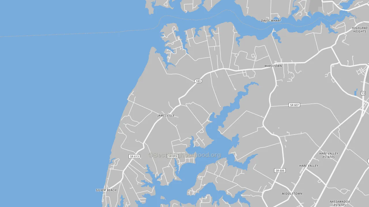Transit Grade map of Jamesville, VA