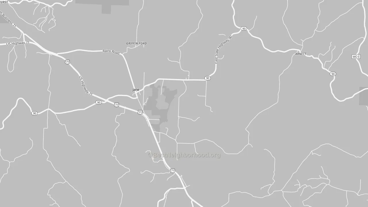 Transit Grade map of Jane, MO
