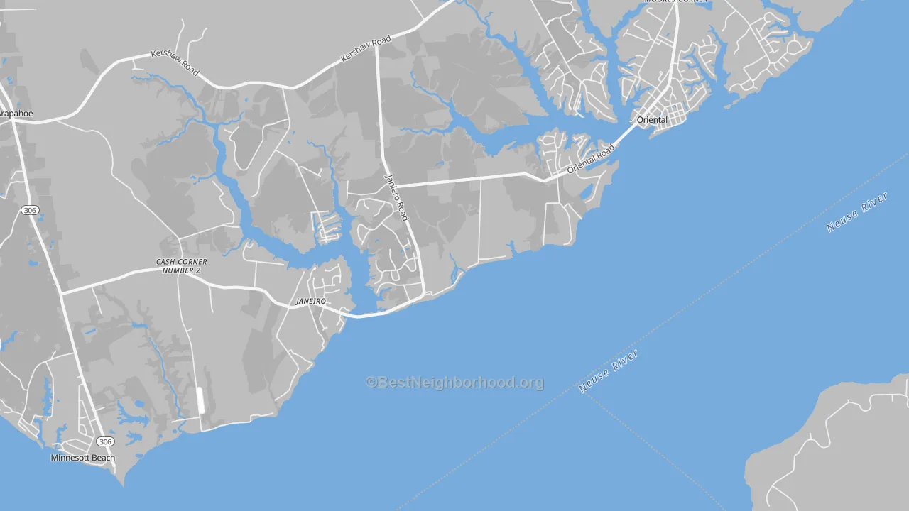 Transit Grade map of Janeiro, NC