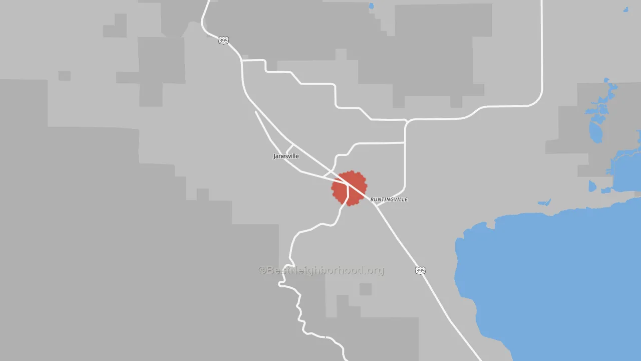 Transit Grade map of Janesville, CA