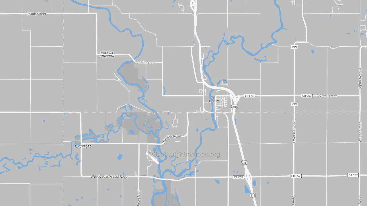 Transit Grade map of Janesville, IA
