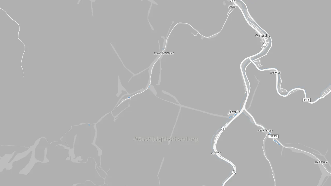 Transit Grade map of Janie, WV