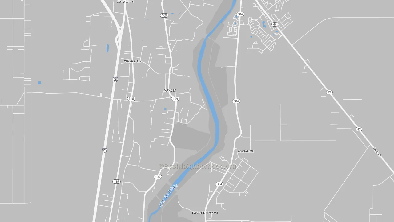 Transit Grade map of Jarales, NM