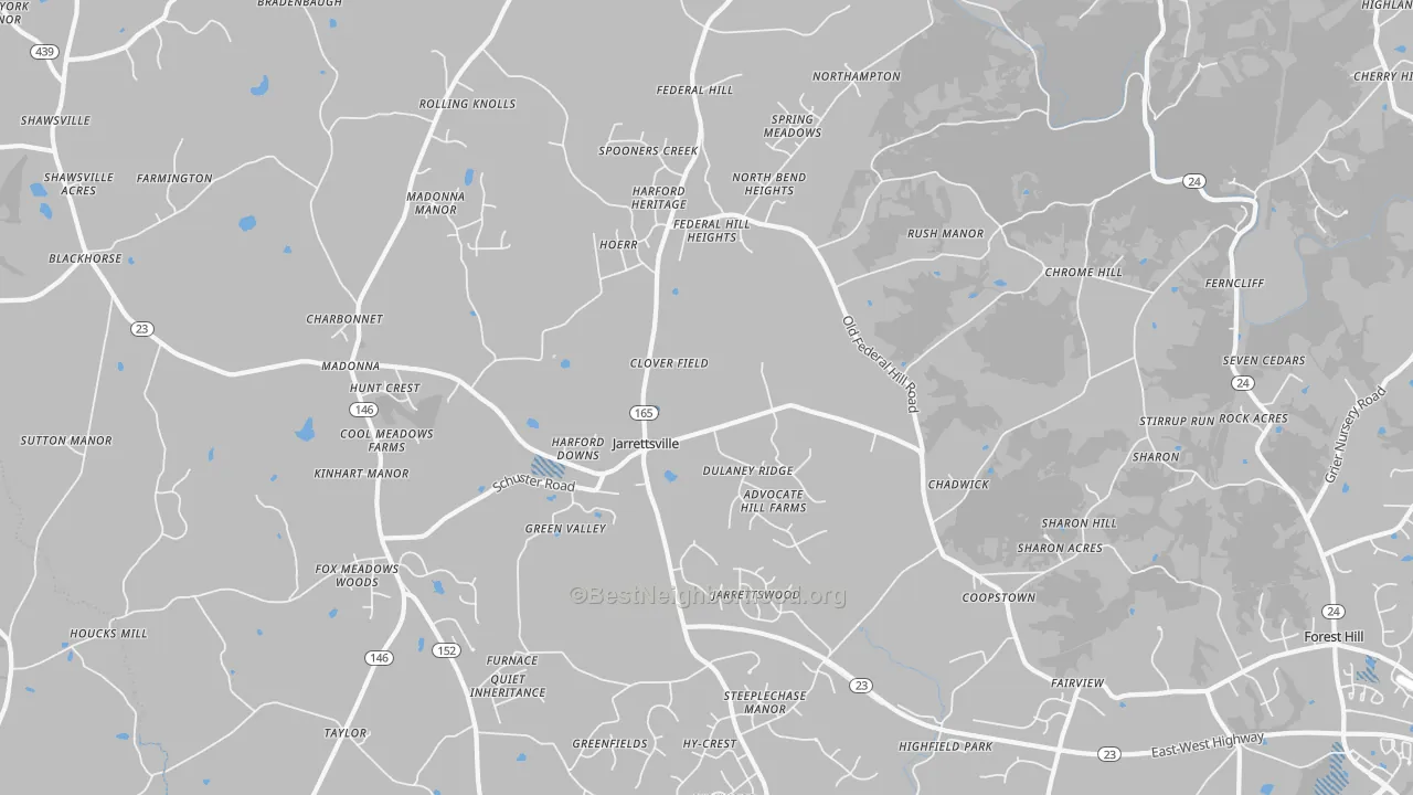 Transit Grade map of Jarrettsville, MD