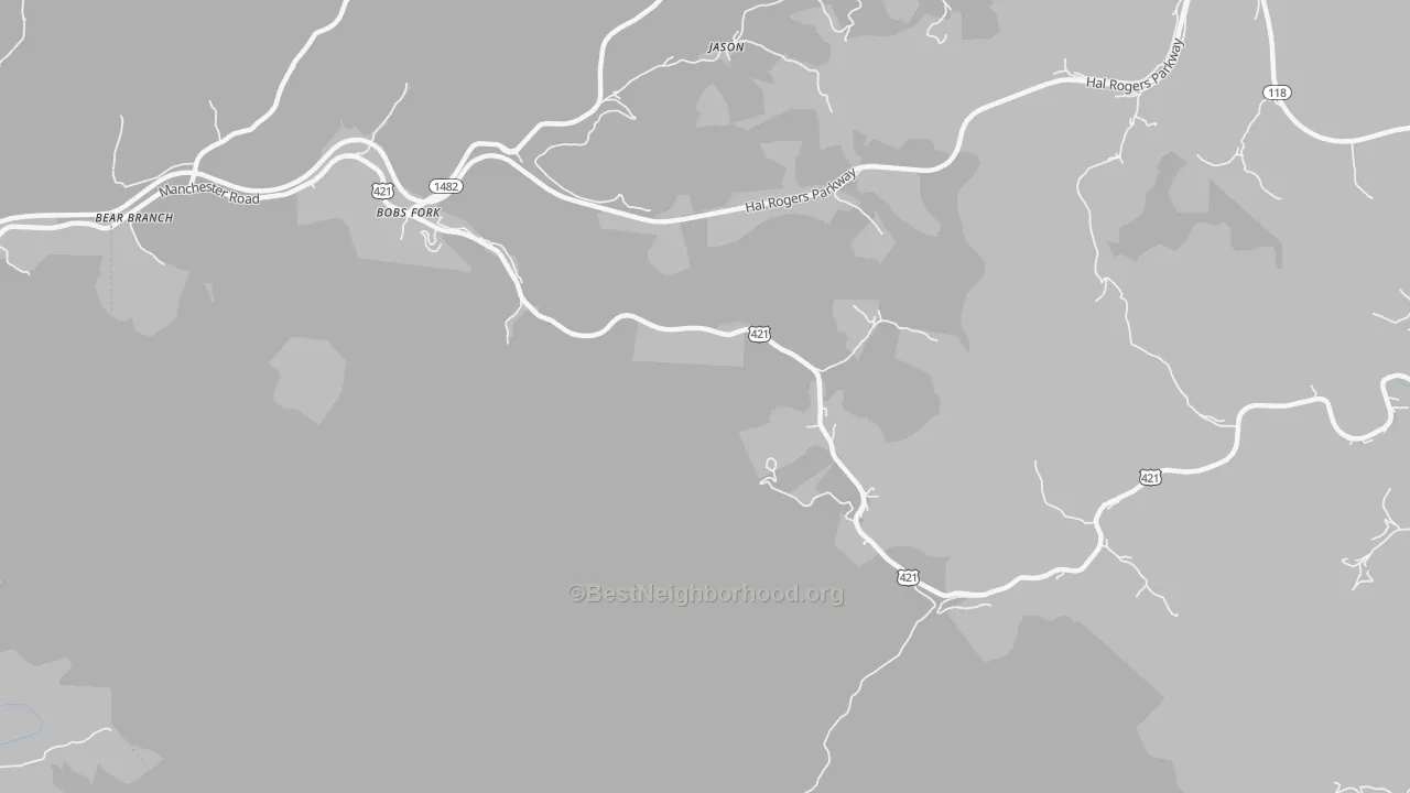 Transit Grade map of Jason, KY