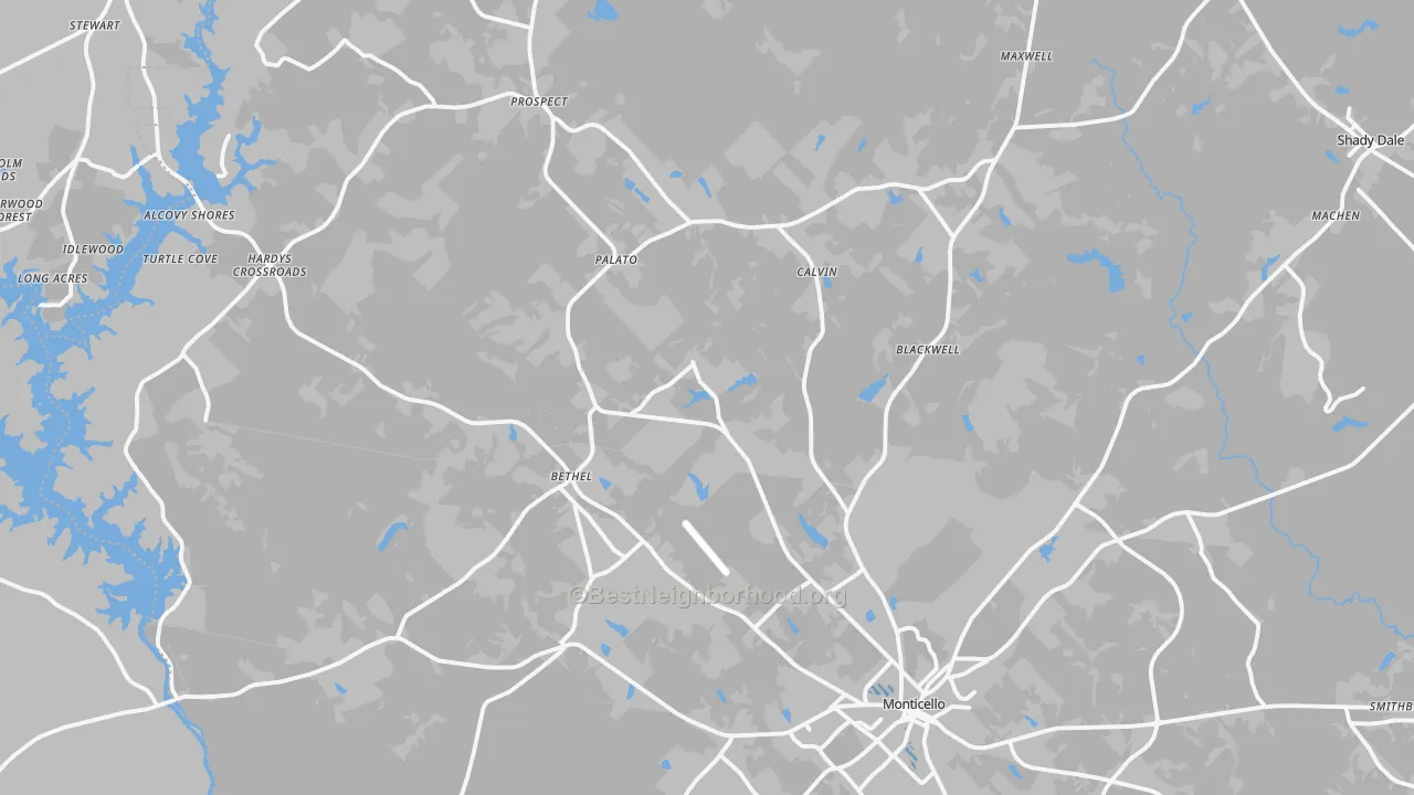 Transit Grade map of Jasper County, GA