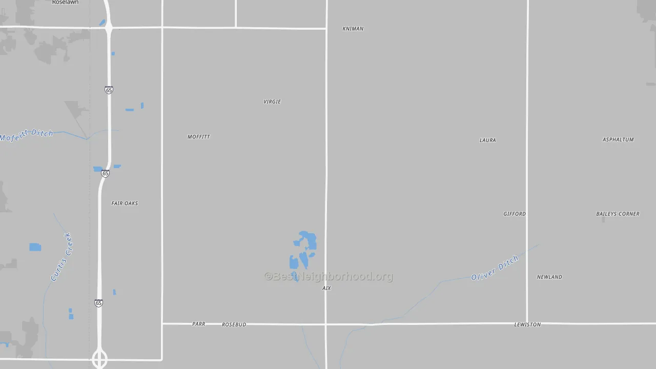 Transit Grade map of Jasper County, IN