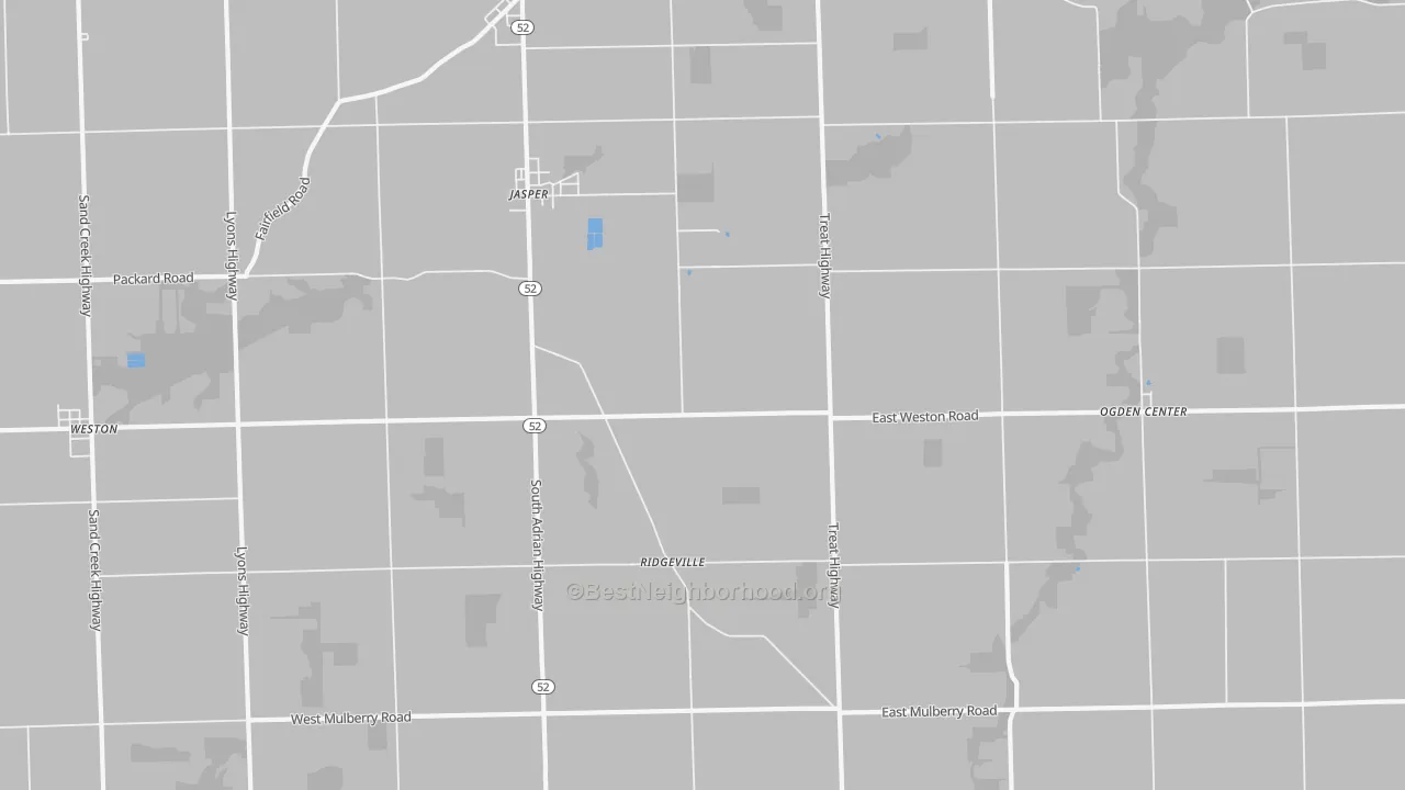 Transit Grade map of Jasper, MI